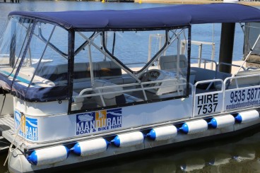6 seater deluxe pontoon Mandurah boat hire