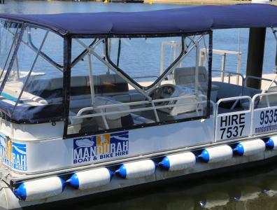 Mandurah boat and bike hire 6 Seater deluxe pontoon